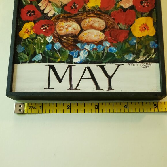 Nancy Thomas 2003 May Plaque from Children's Series (May Flowers) - Picture 4 of 7